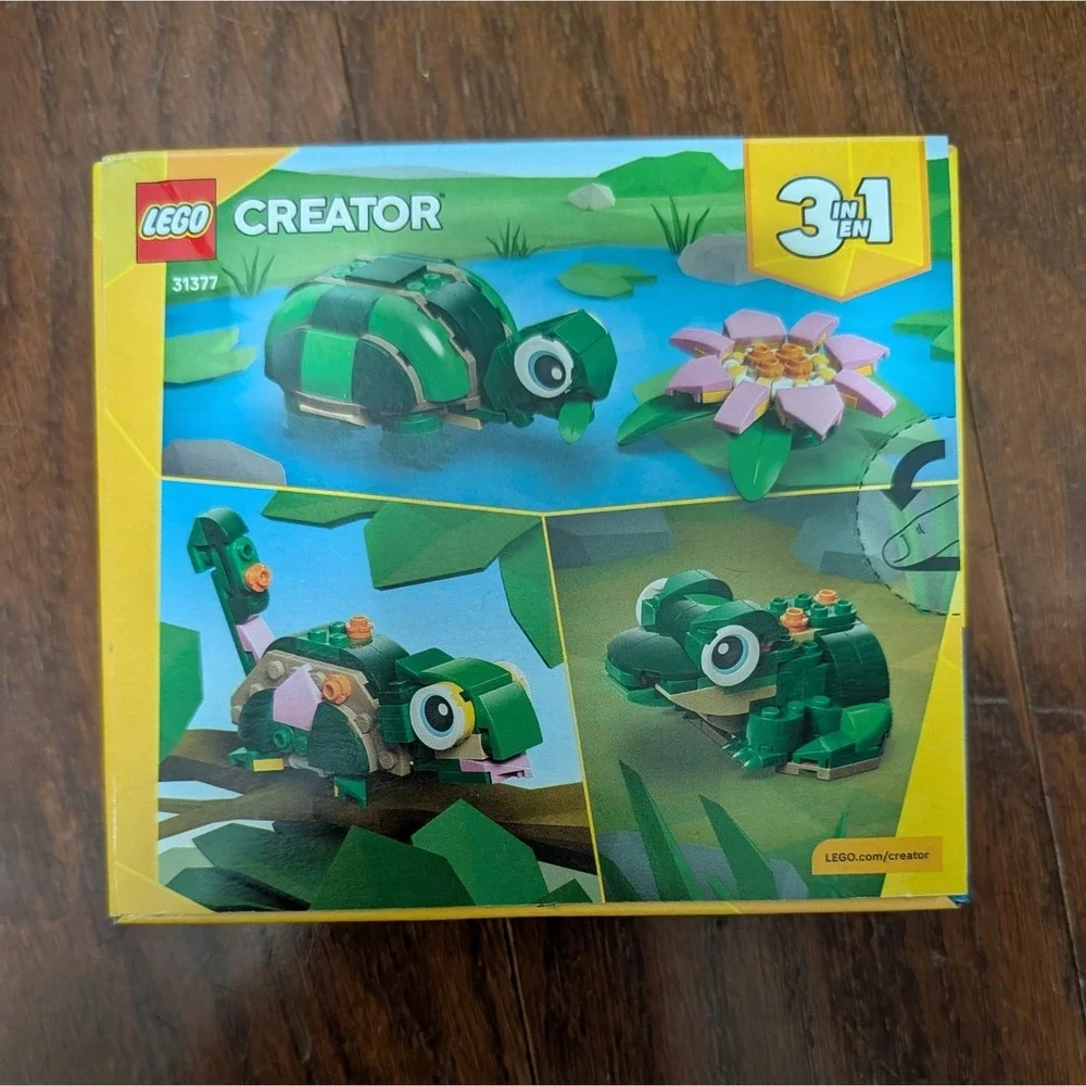 LEGO Creator 3 in 1 Bundle 31376 Hamster & 31377 Turtle Animals Building Set NIB